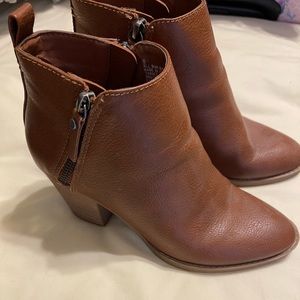 Tan ankle boots